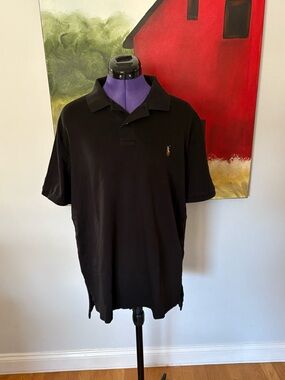 Polo by Ralph Lauren Soft Tech Black Short-Sleeve Polo with Signature Pony